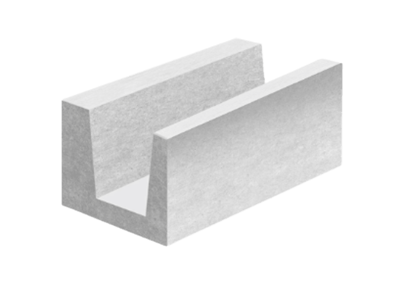 U-блок ЛСР D500 400х250х625 мм